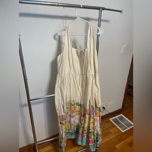 Boden dress, size 16/18, cream and multi color, only worn once, great condition